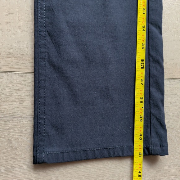 Kenneth Cole NEW Tech Pants Mens 34x32 4 Way Stretch Slim Fit Navy Blue Nylon - Picture 12 of 14